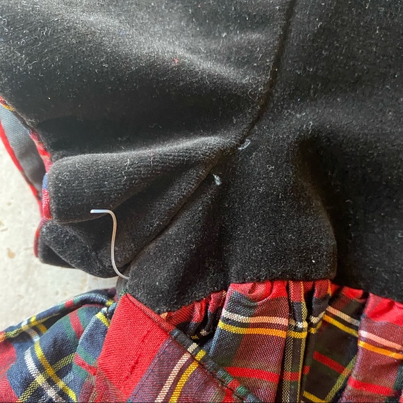 NWOT Luli & Me Velvet and Plaid Dress 24M - Picture 7 of 9